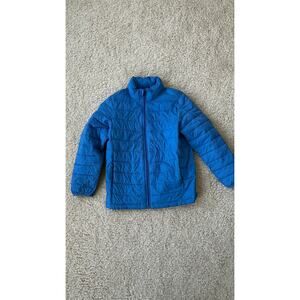 Amazon Basics Youth Kids Medium Blue Bubble Jacket